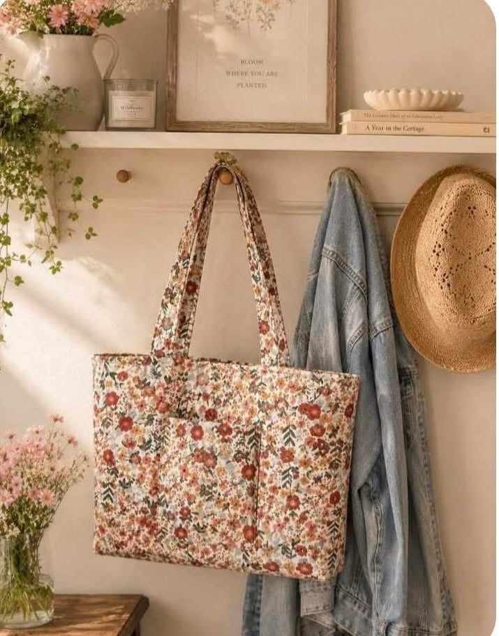 Quilted Tote Bag – Handcrafted & Customizable