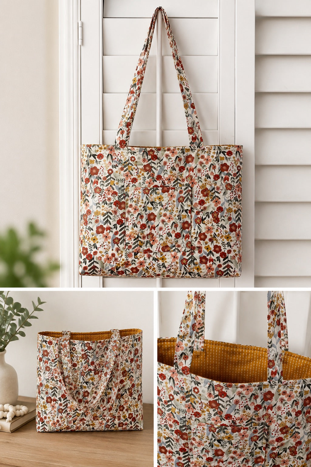 Quilted Tote Bag – Handcrafted & Customizable